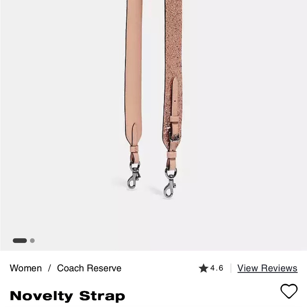 Coach sparkly Pink Novelty Strap